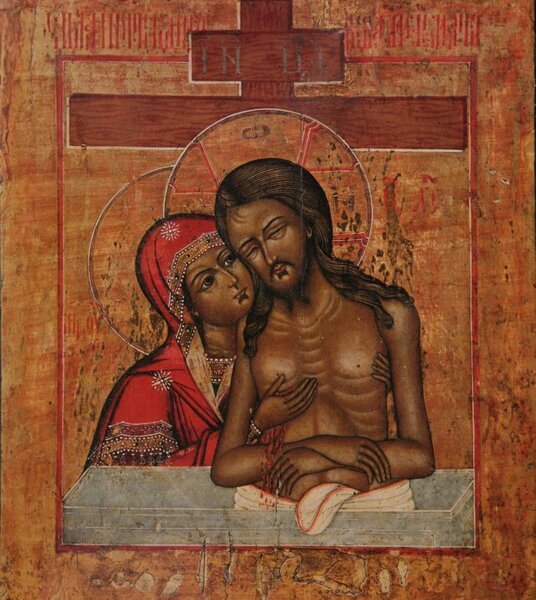 Икона Богородицы «Не Рыдай Мене Мати» («Оплакивание Христа»)