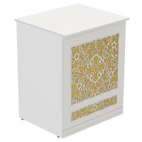 Свечная лавка &quot;Суздальская&quot;. Секция №2, белая с золотом (поталь)