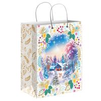 Пакет подарочный ламинированный №8, 18х10х23 см