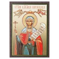 Икона великомученицы Параскевы Пятницы, МДФ, 6х9 см