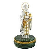 Скульптура &quot;Иоанн Кронштадтский&quot; из ювелирного сплава в серебрении и позолоте, высота 9 см