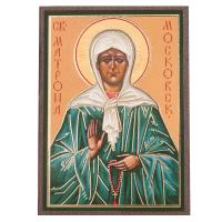 Икона блаженной Матроны Московской, МДФ, 6х9 см