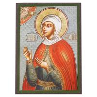 Икона мученицы Софии Римской, МДФ, 6х9 см