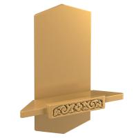 Полка для икон "Суздальская" угловая, цвет "золото", 1 ярус