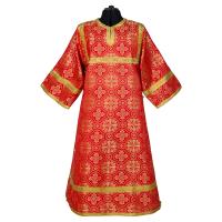 Стихарь алтарника, шелк "Горненский", красный с золотом