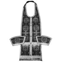 Требный набор / комплект, шелк "Горненский", с подкладом, черный с серебром