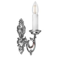 Бра церковное на 1 свечу, под серебро, 17х6х22 см