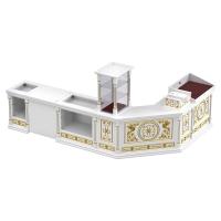 Свечная лавка "Судиславская". Компоновка №1 белая с золотом (поталь)