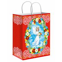 Пакет подарочный ламинированный №6, 18х10х23 см