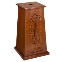 Подставка под хоругвь, крест, икону "Суздальская", цвет "кипарис"