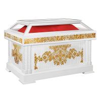 Гробница под Плащаницу "Суздальская" белая с золотом (поталь)