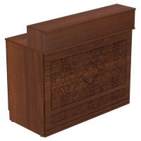 Свечная лавка "Суздальская". Секция №17, рабочая зона продавца, цвет "ноче экко", "кипарис"