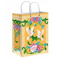 Пакет подарочный ламинированный №5, 18х10х23 см