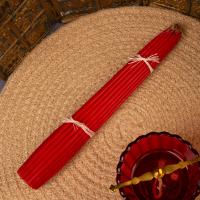 Свечи "Иерусалимские" парафиновые красные, обожженные Благодатным огнем (связка)