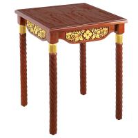 Стол "Суздальский", цвет "кипарис" с золотом (поталь), на 4 ножках, 60х60х76 см