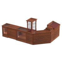 Свечная лавка &quot;Суздальская&quot;. Компоновка №1, цвет &quot;ноче экко&quot;, &quot;кипарис&quot;