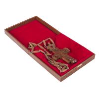 Футляр универсальный, искусственная кожа, 18х18х4 см, коричневый