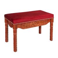 Лавка храмовая "Суздальская", цвет "кипарис", 80х40х50 см