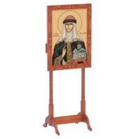 Киот напольный &quot;Суздальский&quot;, цвет &quot;кипарис&quot;, прямой, колонны