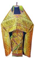 Иерейское облачение желтое, парча, машинная вышивка