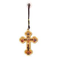 Крест в машину, дерево, 6,2х8,8 см