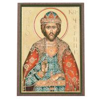 Икона благоверного великого князя Игоря Черниговского, МДФ, 6х9 см