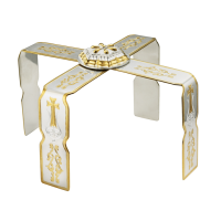 Звездица из ювелирного сплава в серебрении с позолотой, Ø 14,5 см, У 29-0339