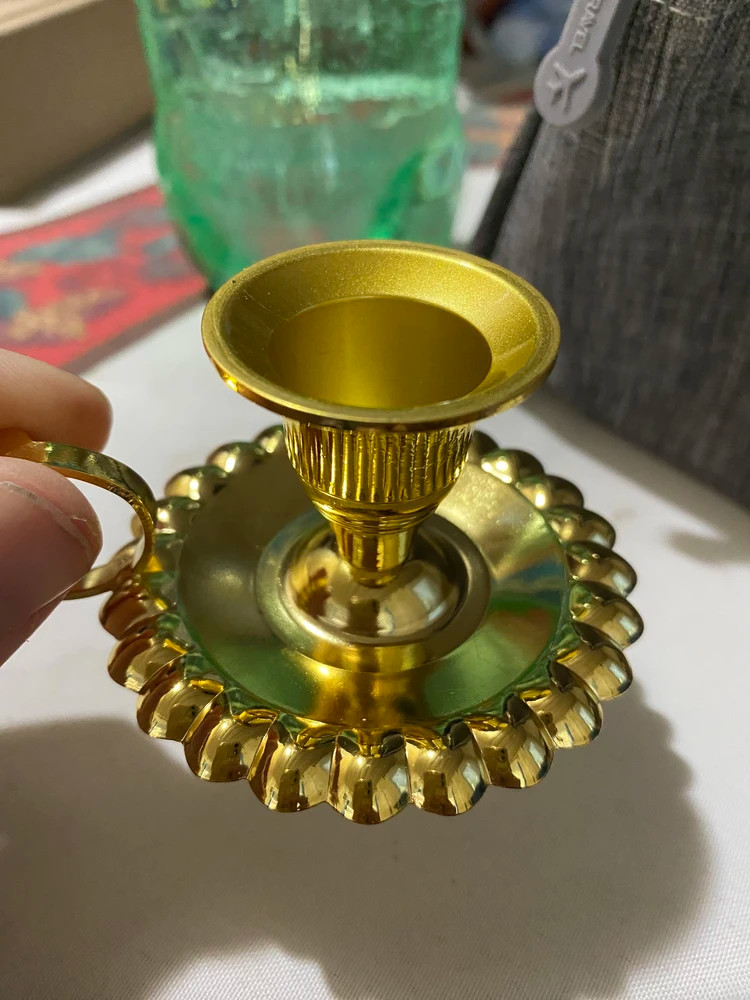 Подсвечник настольный, цинковый сплав, 7х4 см