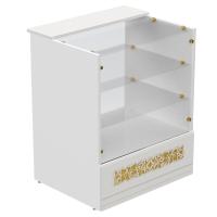 Свечная лавка &quot;Суздальская&quot;. Секция №3, напольная витрина, белая с золотом (поталь)