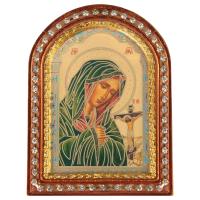 Икона настольная Божией Матери &quot;Ахтырская&quot;, пластиковая рамка, 6,4х8,6 см, У 55-0143