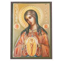 Икона Божией Матери "Помощница в родах", МДФ, 6х9 см