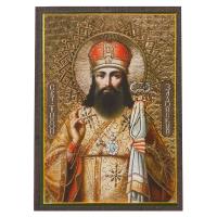 Икона святителя Тихона Задонского, МДФ, 6х9 см