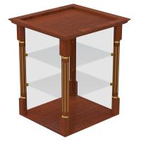 Свечная лавка. Секция №13, витрина настольная, цвет &quot;ноче экко&quot;, &quot;кипарис&quot; с золотом (поталь)