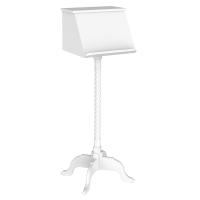 Аналой клиросный "Курский" белый, колонна, 58х58х150 см