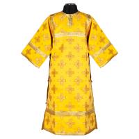 Стихарь алтарника детский, шелк "Святительский", желтый с золотом