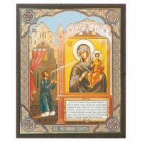 Икона Божией Матери &quot;Нечаянная Радость&quot;, МДФ, 10х12 см