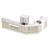 Свечная лавка "Судиславская". Компоновка №5 белая с золотом (поталь)