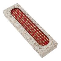 Свечи золоченые &quot;Лоза&quot;, красные, 25 шт.