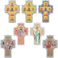 Крест в машину, пластик, 6х9 см