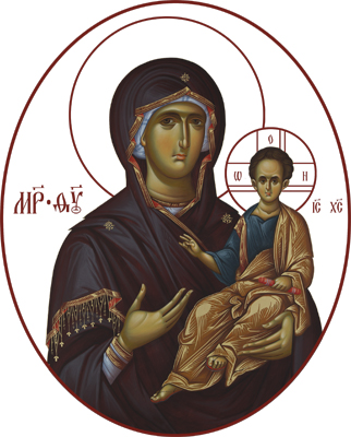 Купить богородица с младенцем, каноническое письмо, сп-0107