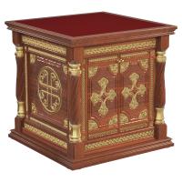 Жертвенник "Костромской", цвет "кипарис" с золотом (поталь)