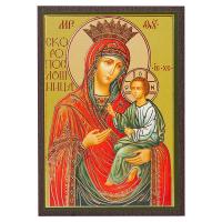 Икона Божией Матери &quot;Скоропослушница&quot;, МДФ, 6х9 см