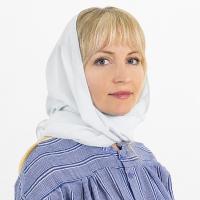 Шарф, креп-шифон, белый, 148х75 см, У 3-4213