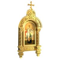 Киот настенный "Романовский", цвет "золото"