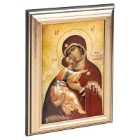Икона Божией Матери &quot;Владимирская&quot; в пластиковой рамке, 13х1,5х18 см