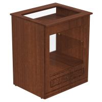 Свечная лавка "Суздальская". Секция №1, со стеклом, цвет "ноче экко", "кипарис"