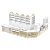 Свечная лавка "Судиславская". Компоновка №3 белая с золотом (патина)