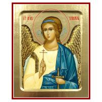 Икона Ангела Хранителя, на дереве, золочение (поталь), 12,5х16 см