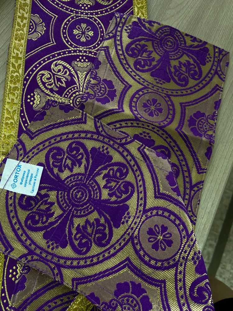 Закладка для Евангелия, шелк "Горненский", с золотом, вышитая, 160х12,5 см