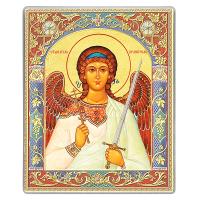 Икона карманная Ангела Хранителя на титановой бронепластине, 6,5х8 см